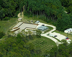 John S. Wright Center aerial view.